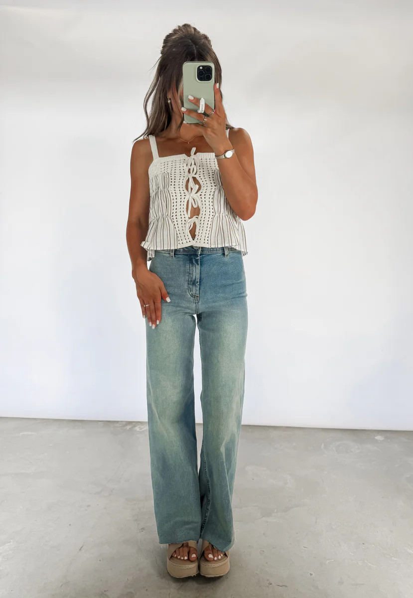 Camden Straight Wide Leg Denim Pants | CK Squared Boutique