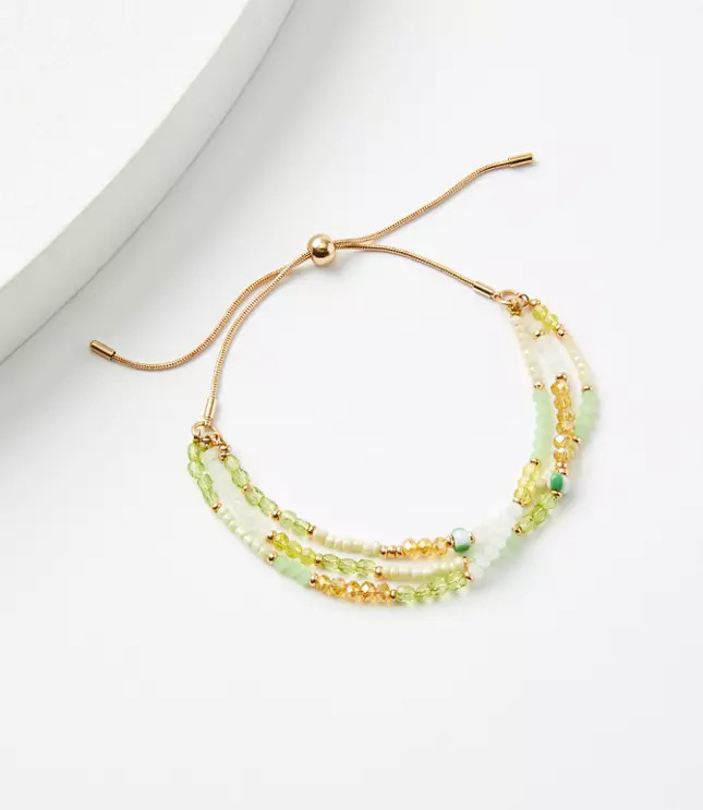 Rondelle Pull Tie Bracelet | LOFT