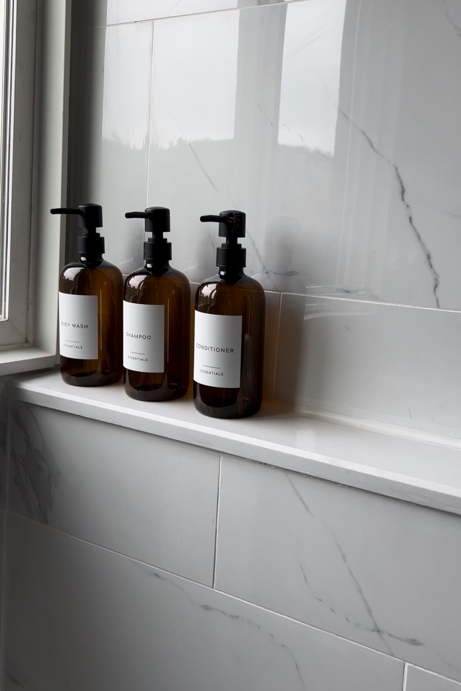 The best refillable dispensers for the shower! They’re plastic (not glass) so no worry about dropping them on your toes or breaking them! 👏🏼 

#LTKunder50 #LTKhome #LTKFind