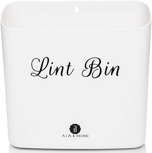 Lint Bin for Laundry Room Organization | Garbage Can with Magnetic Strip | Wall Mounted Bathroom ... | Amazon (US)