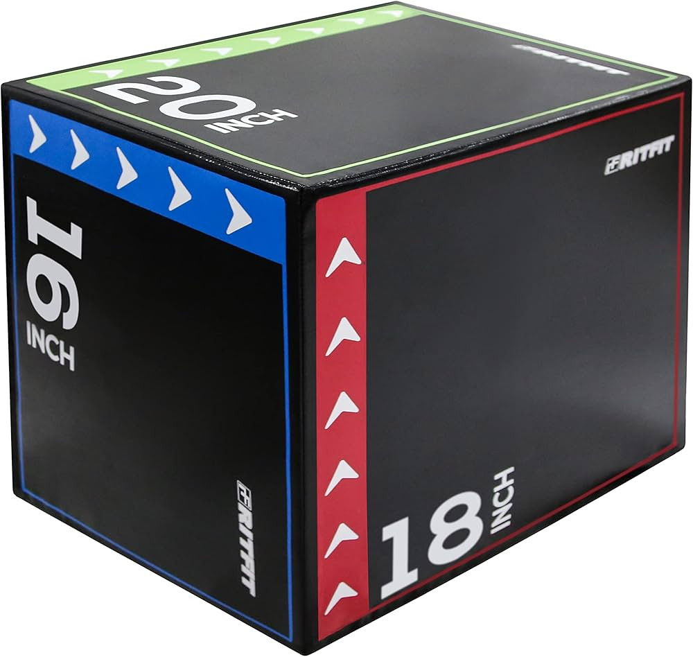 RitFit 3 in 1 Extra Firm Soft Plyo Box Foam Plyometric Box-30”x24”x20”-20"x18"x16" Heavy Du... | Amazon (US)