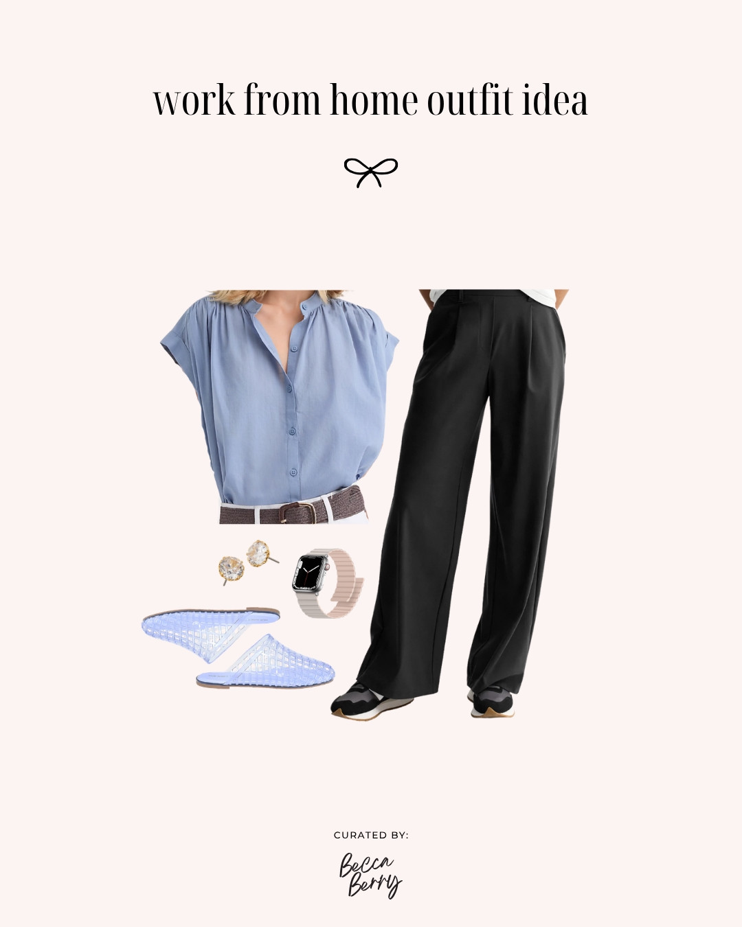 Work from home outfit idea 💙

#LTKootd #LTKWorkwear #LTKMidsize