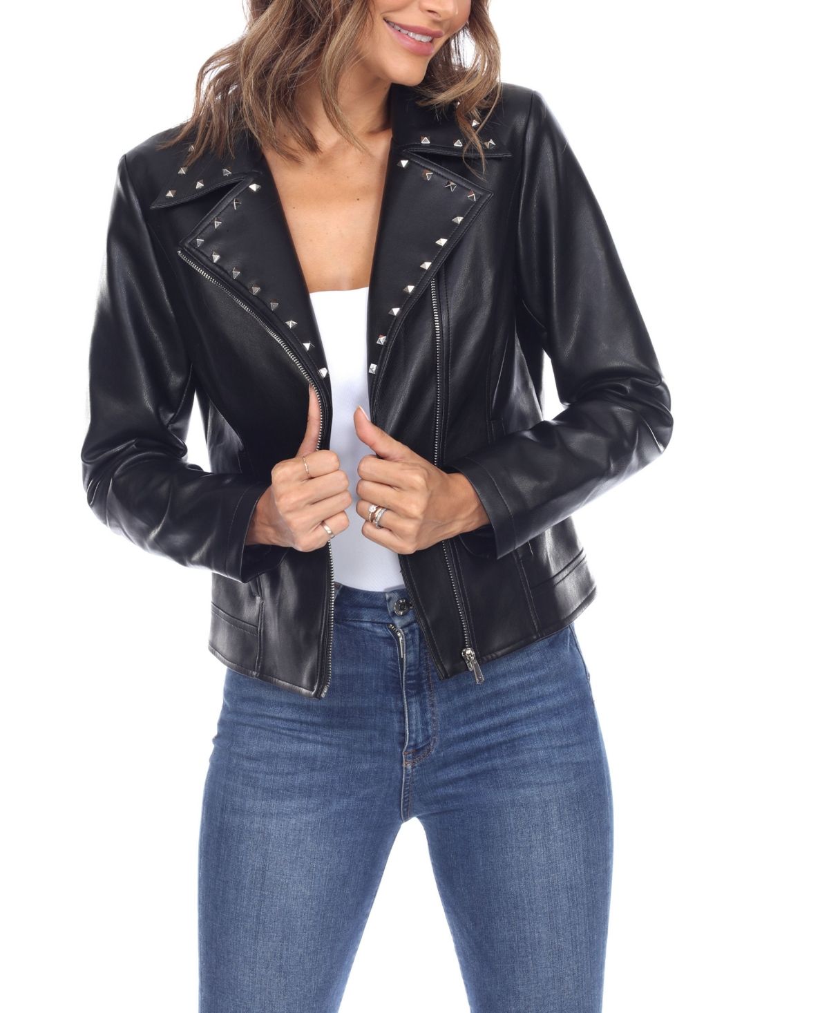Women's Faux Leather Jacket | Macys (US)
