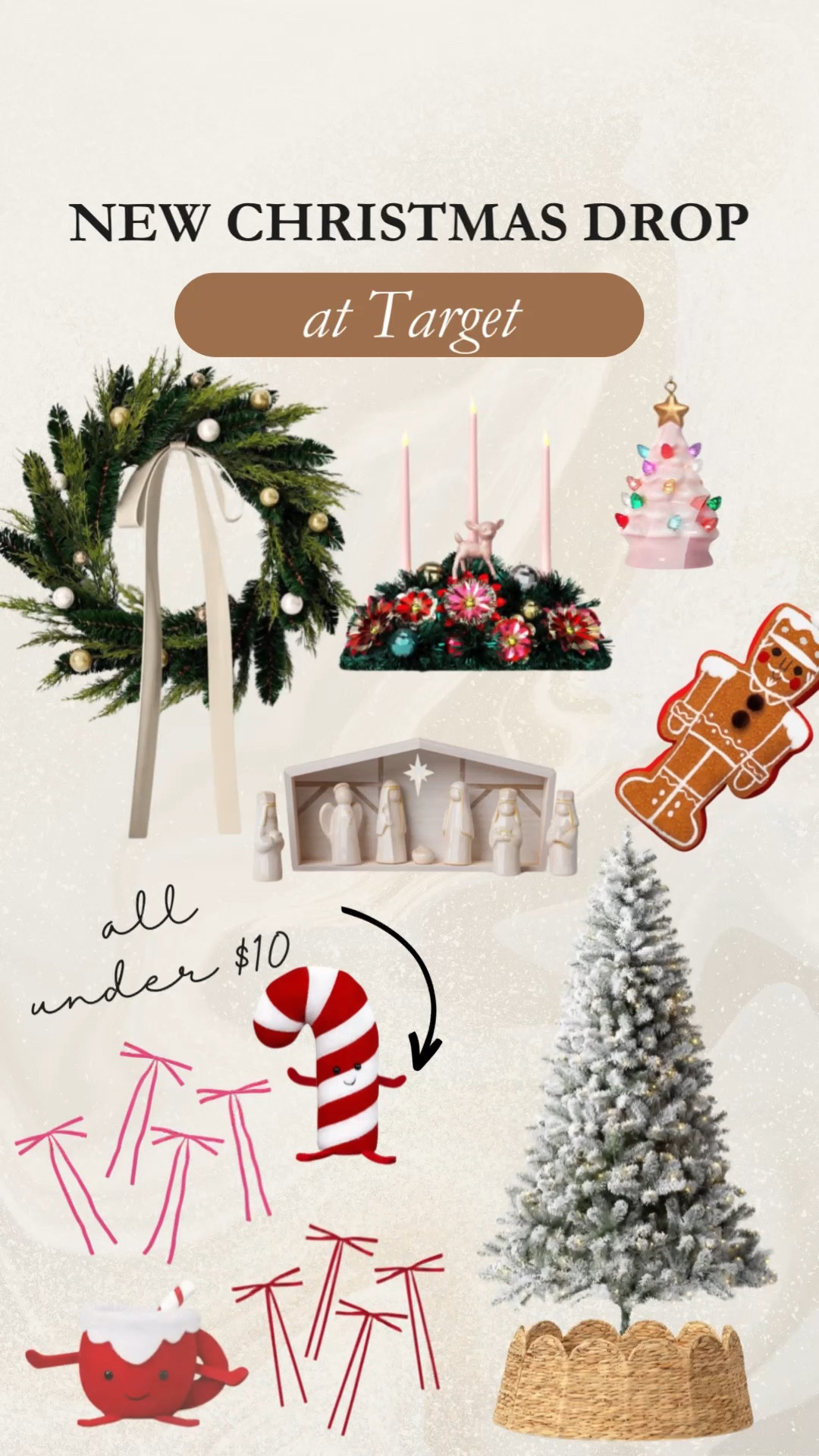 New Christmas Decor at Target featuring the must have bows that will sell out and my favorite scalloped tree skirt! 

#LTKHome #LTKFallSale #LTKSeasonal