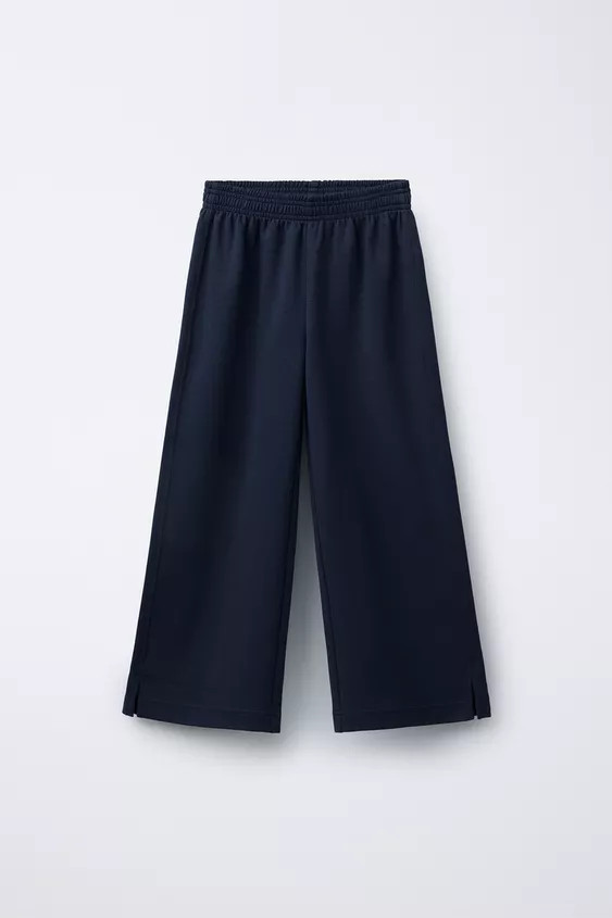 INTERLOCK WIDE LEG PANTS | Zara US