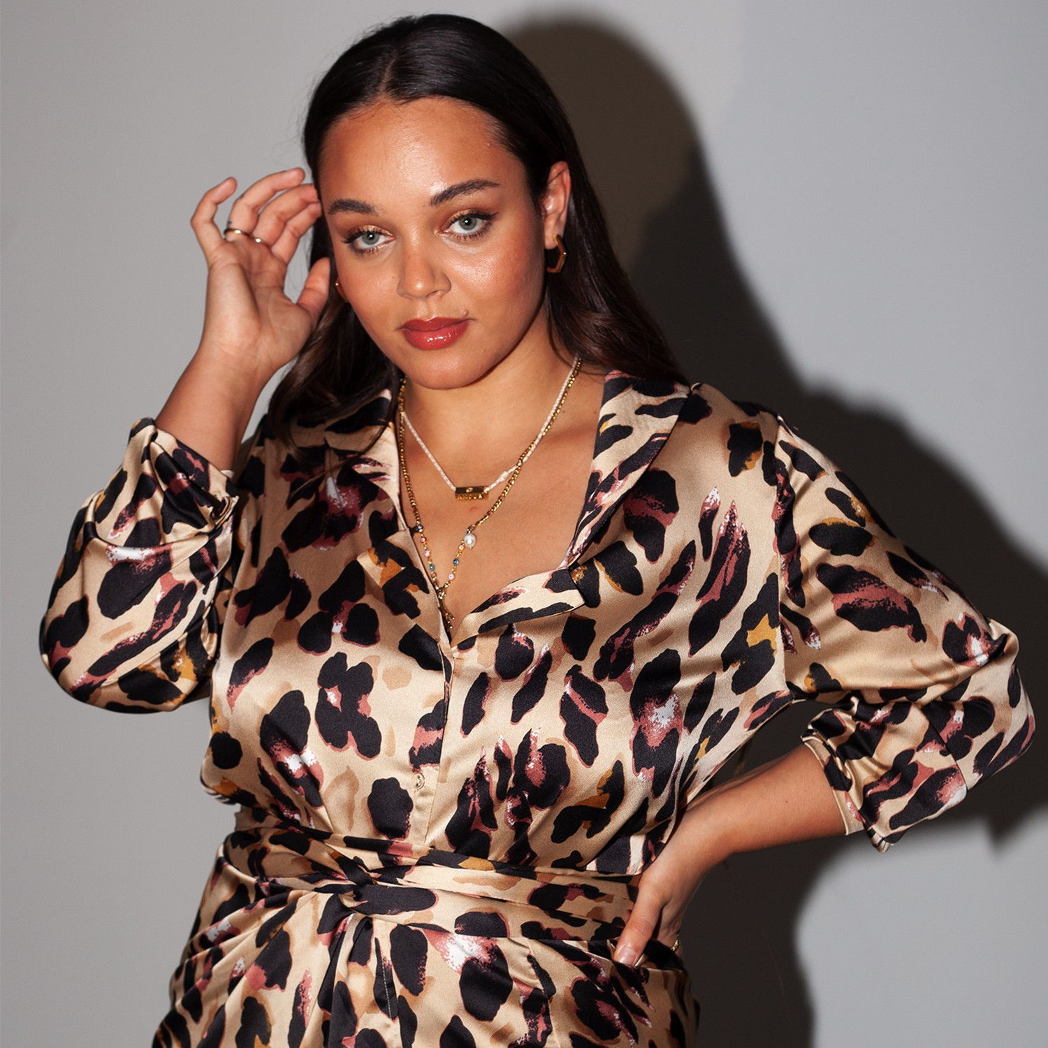 Chester Leopard Shirt - Curve | Never Fully Dressed US