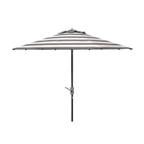 Rita Outdoor Stripe Patio Umbrella - Gray | One Kings Lane