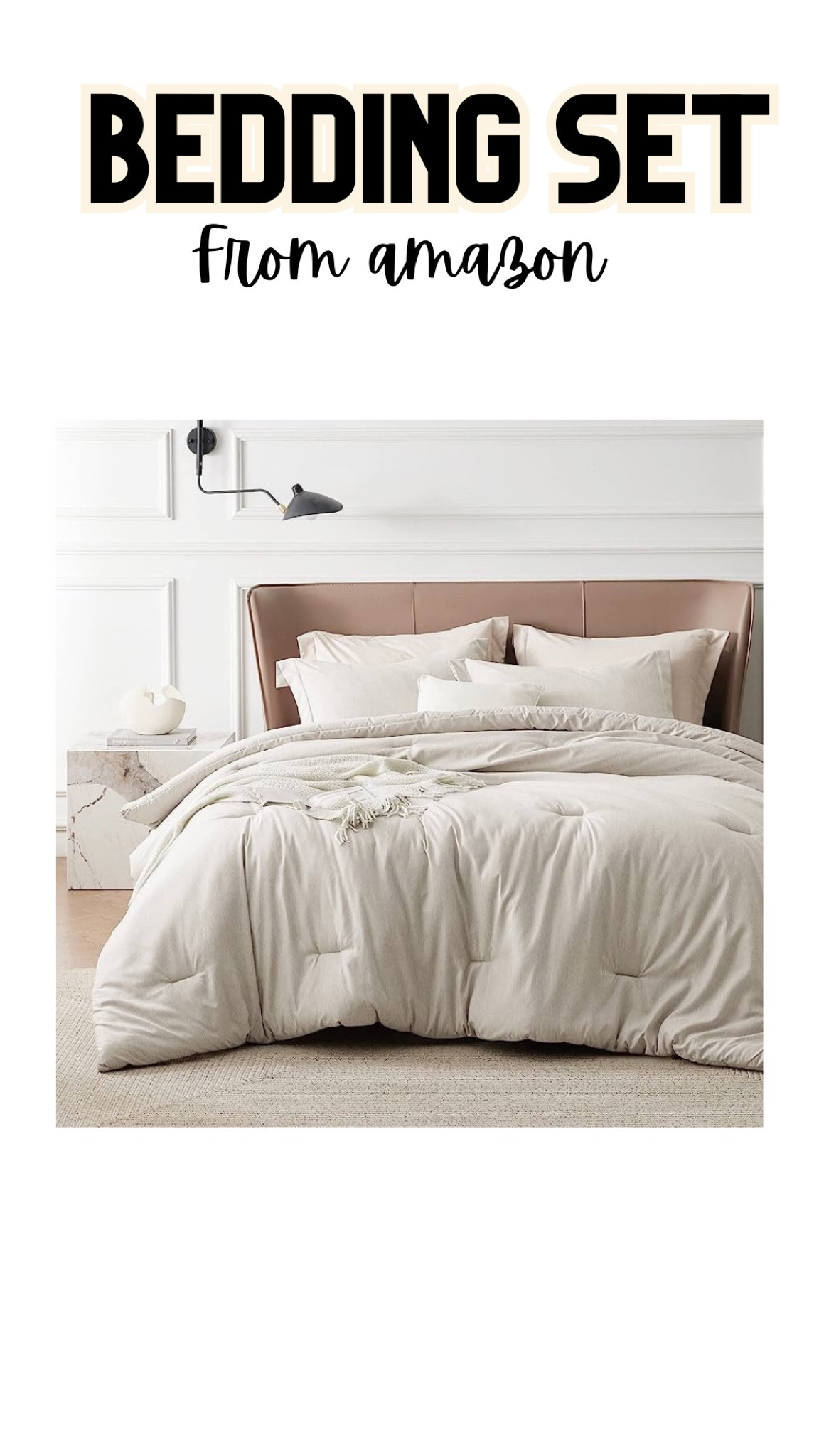 I GOT NEW BEDDING!! 
It’s been like… 10 years since I got new bedding, seriously! 😅 
I’m so excited! The reviews on this set are great 🫶🏼

#home #kingsize #bedding #masterbedroom #amazonbedding #amazonhome 

#LTKfamily #LTKhome #LTKsalealert