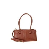 Time and Tru Women's Faux Leather Gwyn Shoulder Bag, Redwood Bark | Walmart (US)