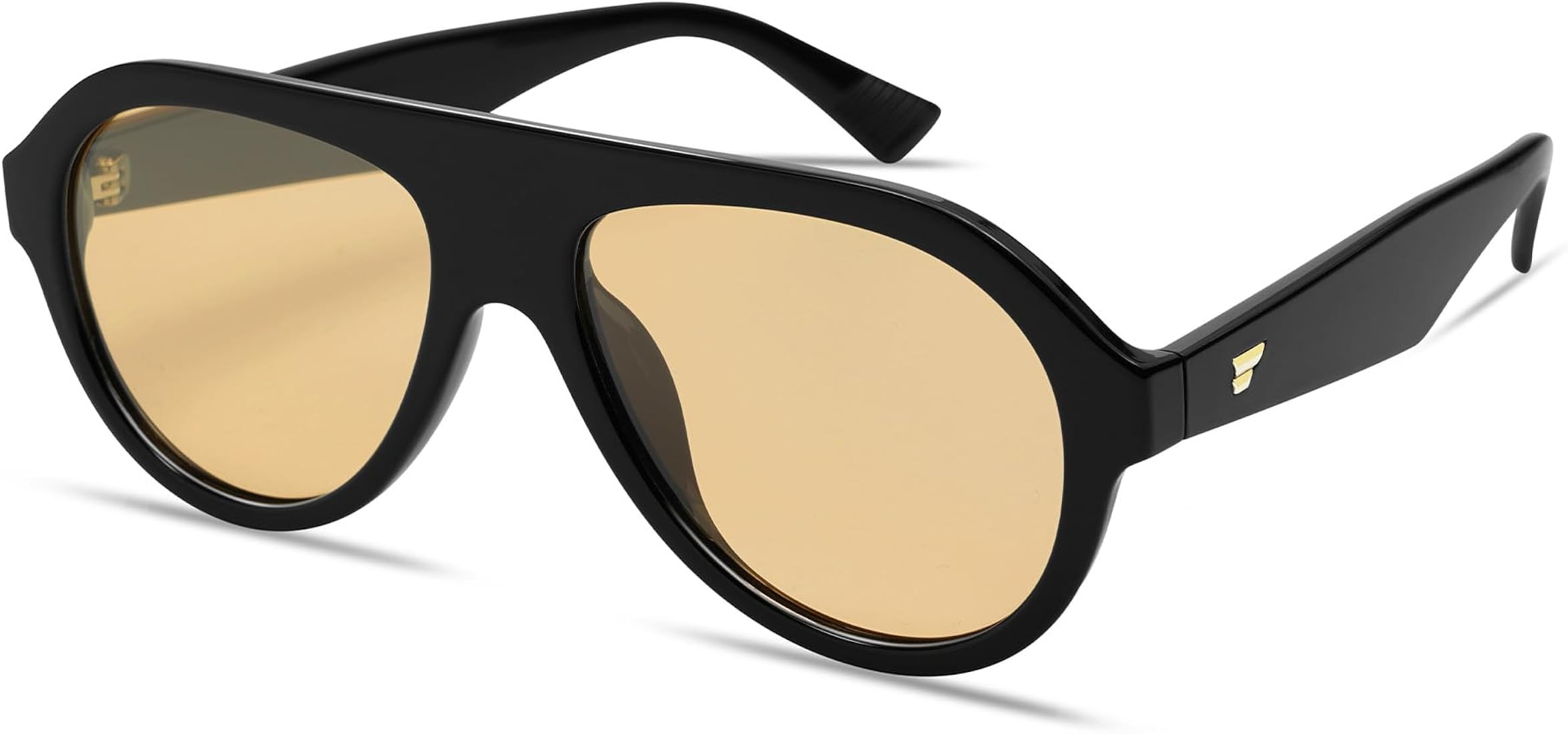 VANLINKER Retro Aviator Polarized Sunglasses for Men Women Trendy 70s Vintage Plastic Frame Sun G... | Amazon (US)