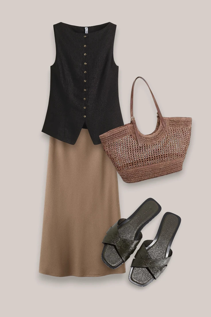 Linen skirt outfit ideas for summer 

 #LTKsummer #LTKdatenight #LTKstyletip