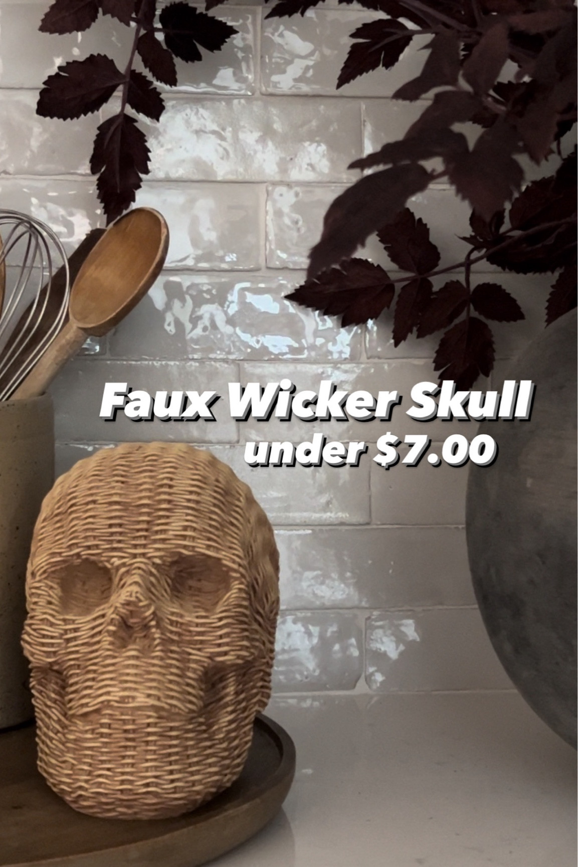 Halloween decor | fall decor | faux wicker skull | woven skull | Walmart | Walmart home decor | Walmart Halloween decor | Halloween shelf styling decor | home decor | spooky decor | neutral Halloween decor 

#LTKFindsUnder50 #LTKSeasonal #LTKHome