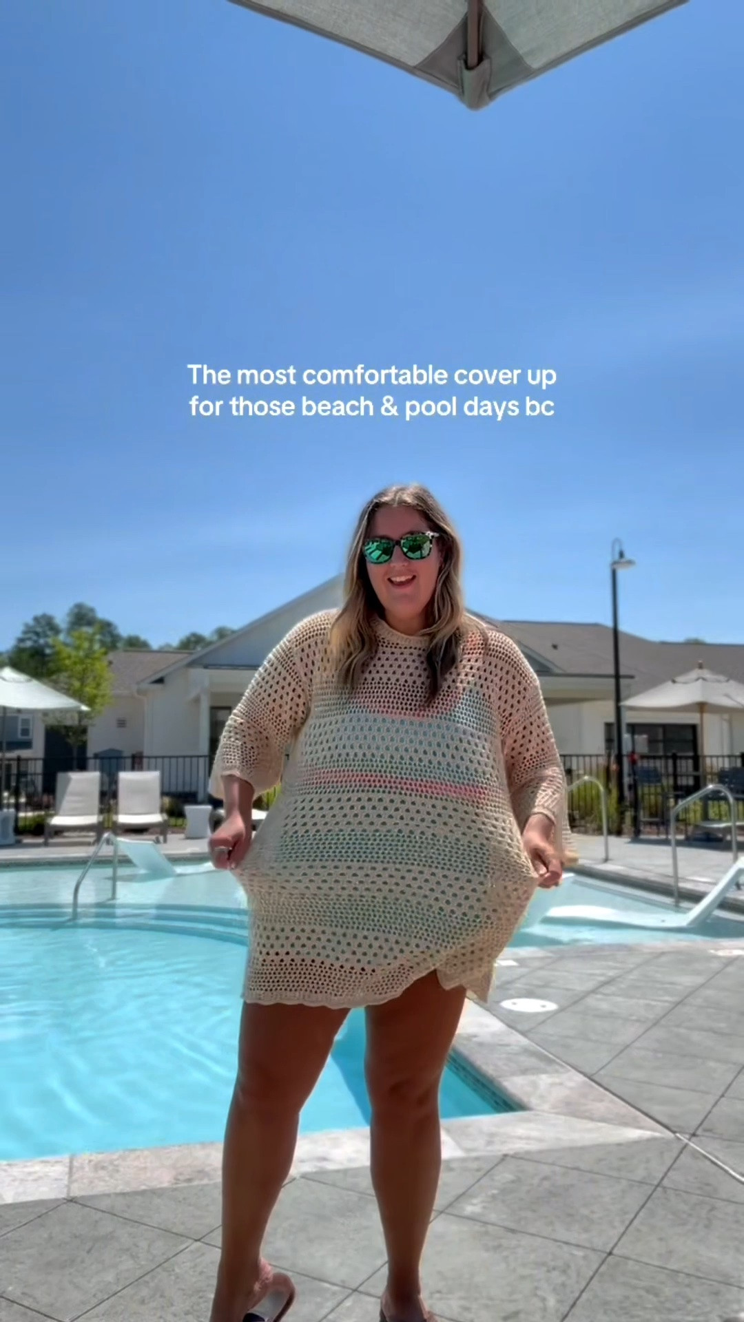 Coverup pool cover up beach cover up beige

#LTKmomlife #LTKHome #LTKPlusSize