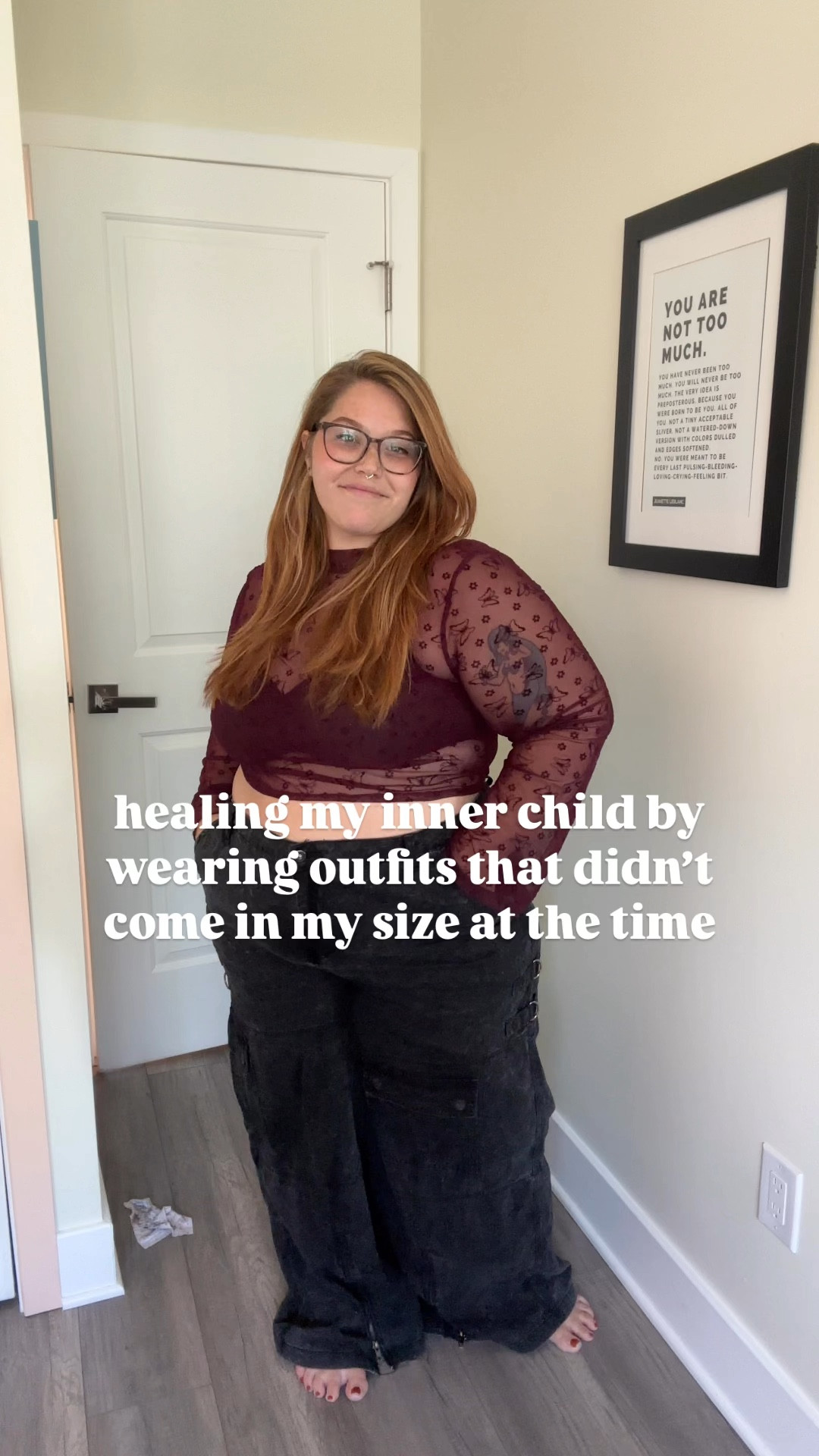 Thanks Hot Topic for making my middle school dreams come true! Wearing size 20 in pants!