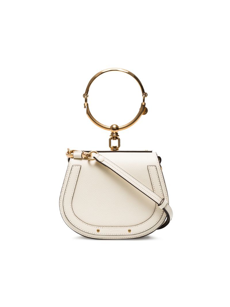 Chloé white Nile small bracelet bag | Browns Fashion