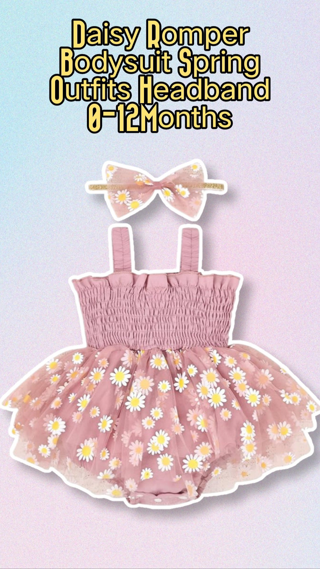 Baby Girl Spring Clothes Sleeveless Girl Clothes Cute Lace Daisy Romper Bodysuit Spring Outfits Headband 0-12Months

#LTKWatchNow #LTKSeasonal #LTKKids