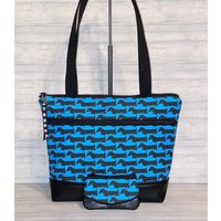 Dachshund Purse - Blue & Black | Etsy (US)