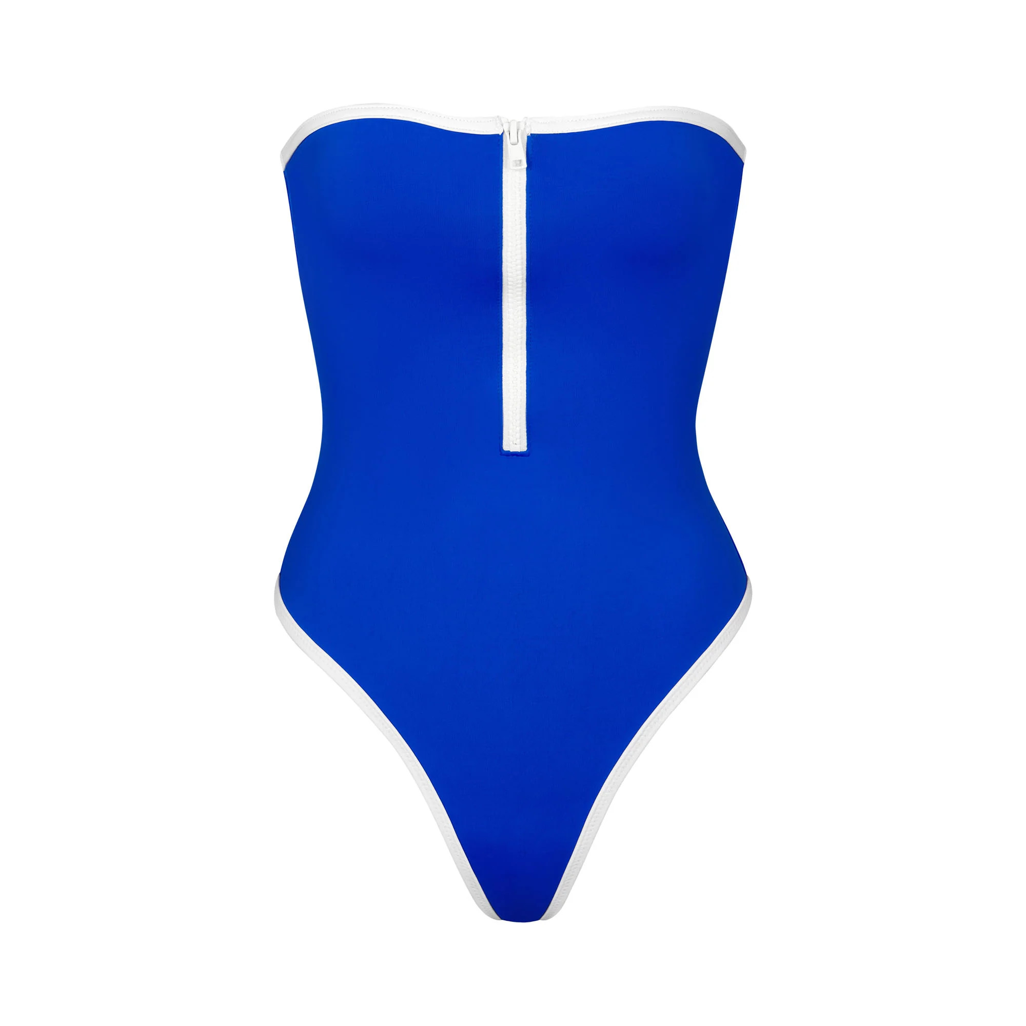 ZIP-UP SWIM STRAPLESS ONE PIECE | SKIMS (US)