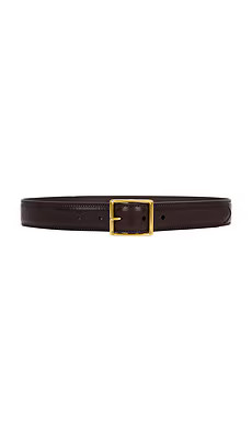 NILI LOTAN Gabriele Belt in Espresso & Antique Gold Buckle from Revolve.com | Revolve Clothing (Global)