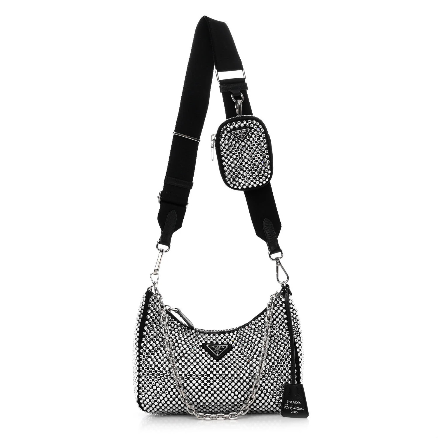 Satin Crystal Re-Edition 2005 Shoulder Bag Cristal | FASHIONPHILE (US)