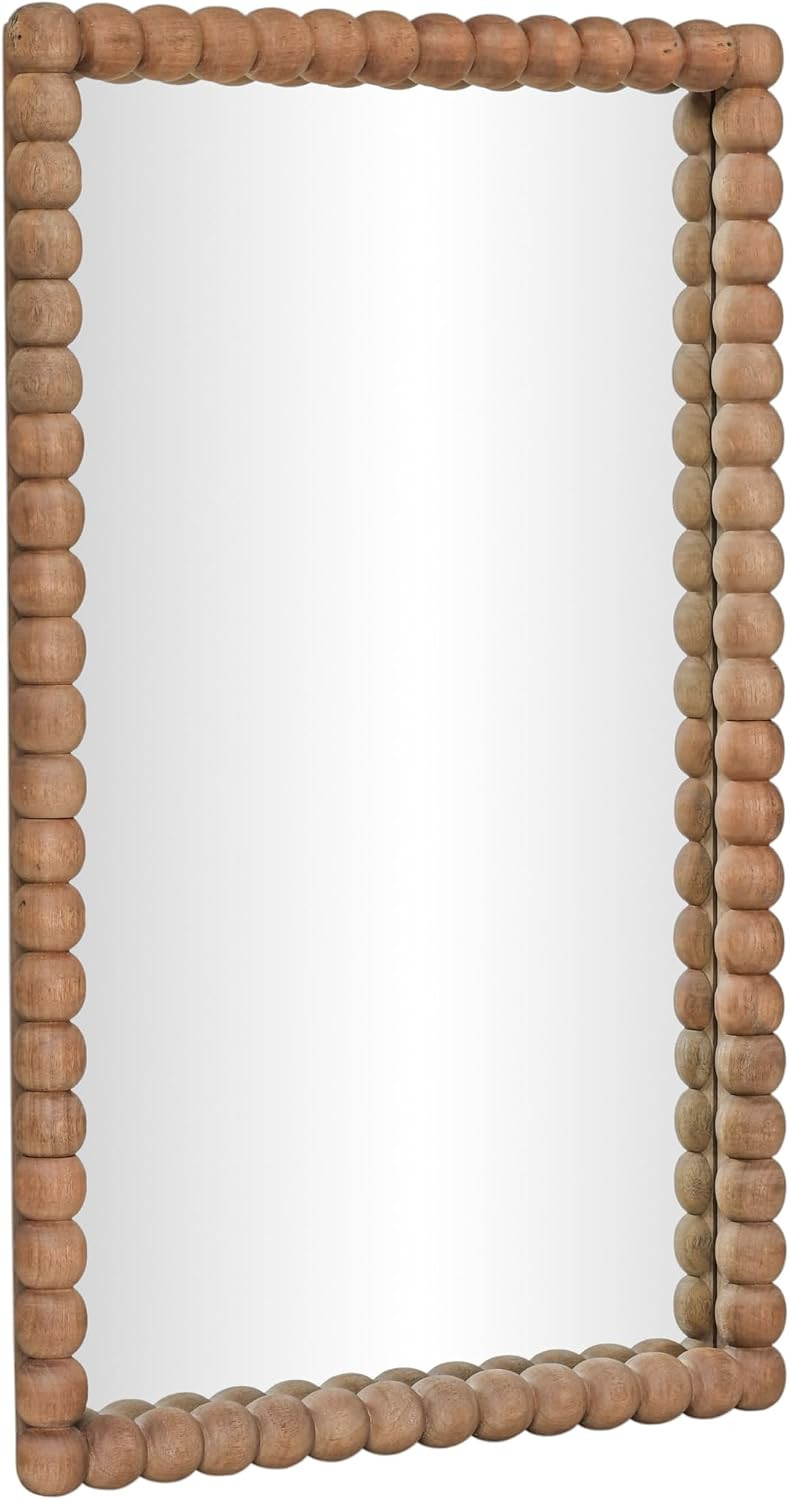 TOV Furniture Cheyanne Carved Solid Wood Rectangular Wall Mirror | Amazon (US)