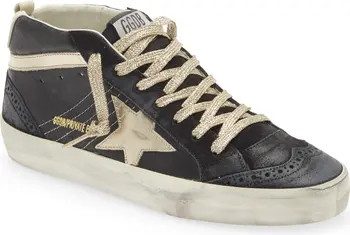 Golden Goose Mid Star Glitter Sneaker (Women) | Nordstrom | Nordstrom