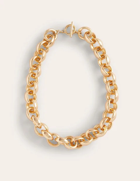 Chunky Chain Necklace Gold Women Boden | Boden (US)