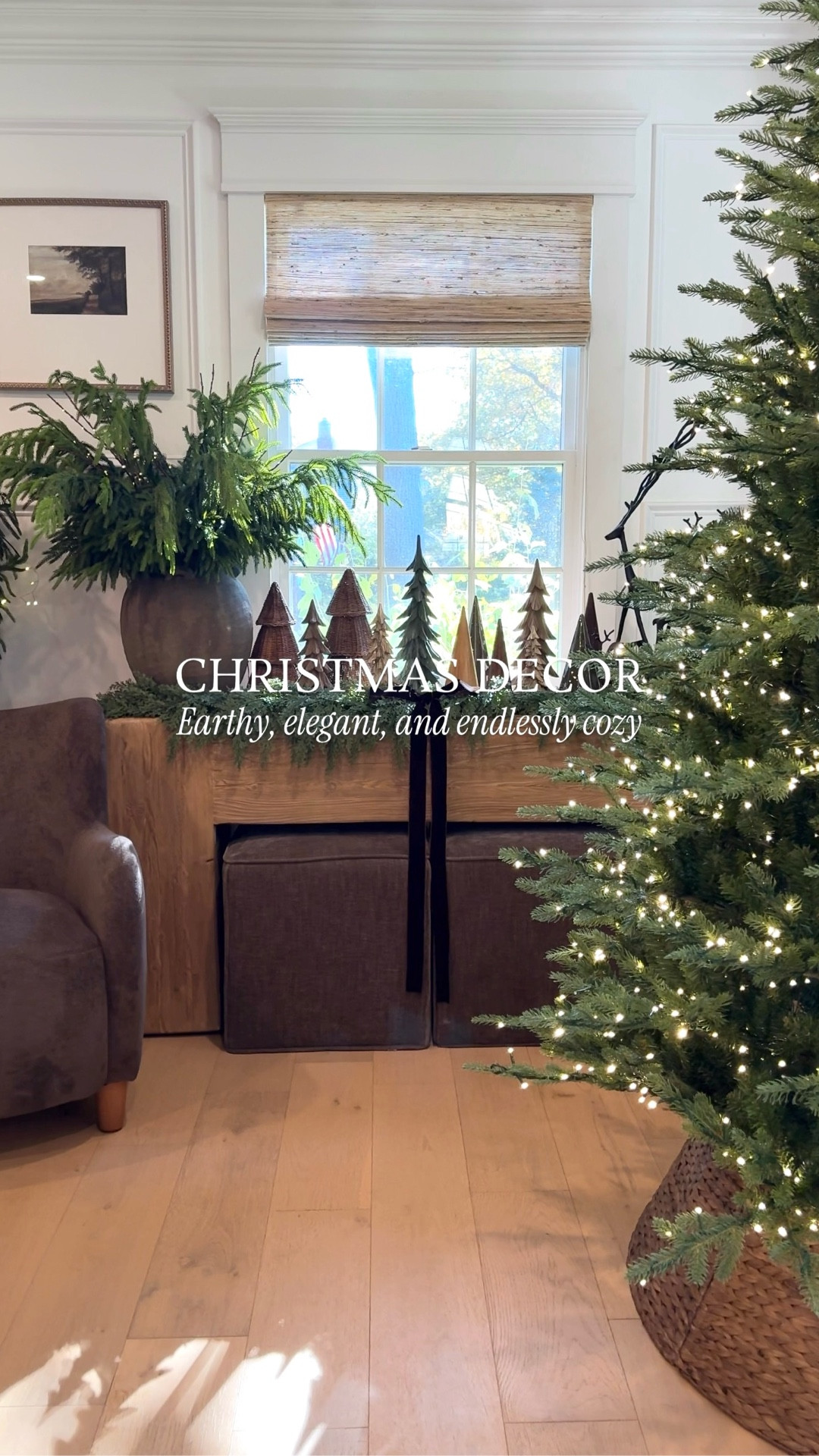 Earthy, elegant, and endlessly cozy — a Christmas inspired by nature’s palette. 🤎 Holiday decorating is in the works. More to come soon!
#dpiahome #christmasdecor #holidaydecor #organicmodern #earthy 

#LTKHome #LTKSeasonal #LTKHoliday