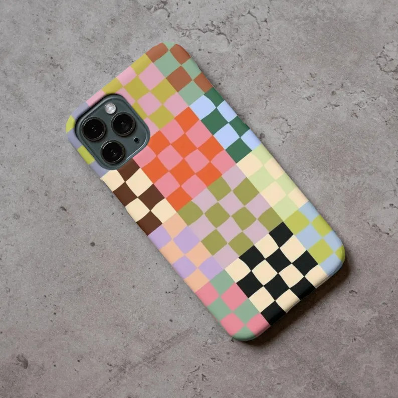 Checkered Pattern Aesthetic Protective iPhone Case for iPhone 16 Pro Max, iPhone 16 15 14 13 12, ... | Etsy (US)