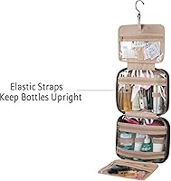 BAGSMART Toiletry Bag Travel Bag with Hanging Hook, Water-resistant Makeup Cosmetic Bag Travel Or... | Amazon (US)