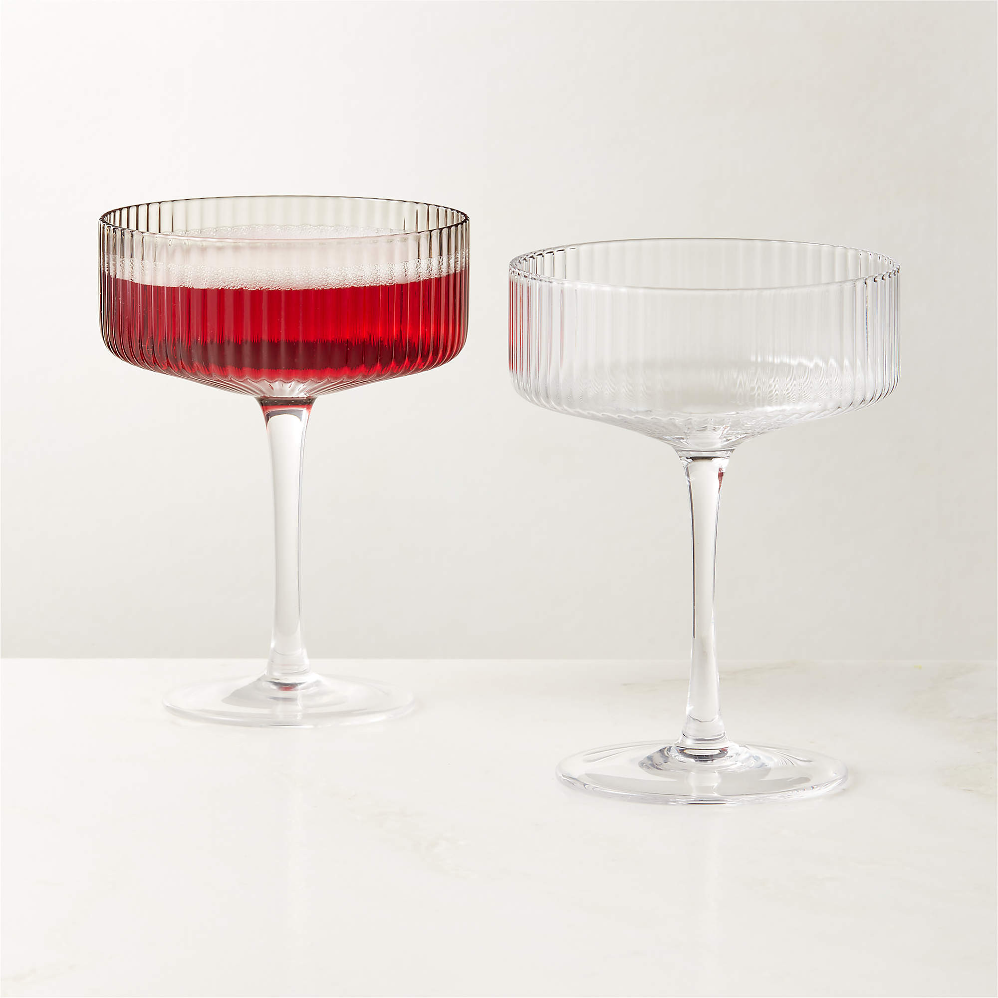 Eve Coupe Modern Cocktail Glass + Reviews | CB2 | CB2