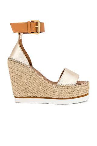See By Chloe Glyn Sandal in Gold from Revolve.com | Revolve Clothing (Global)