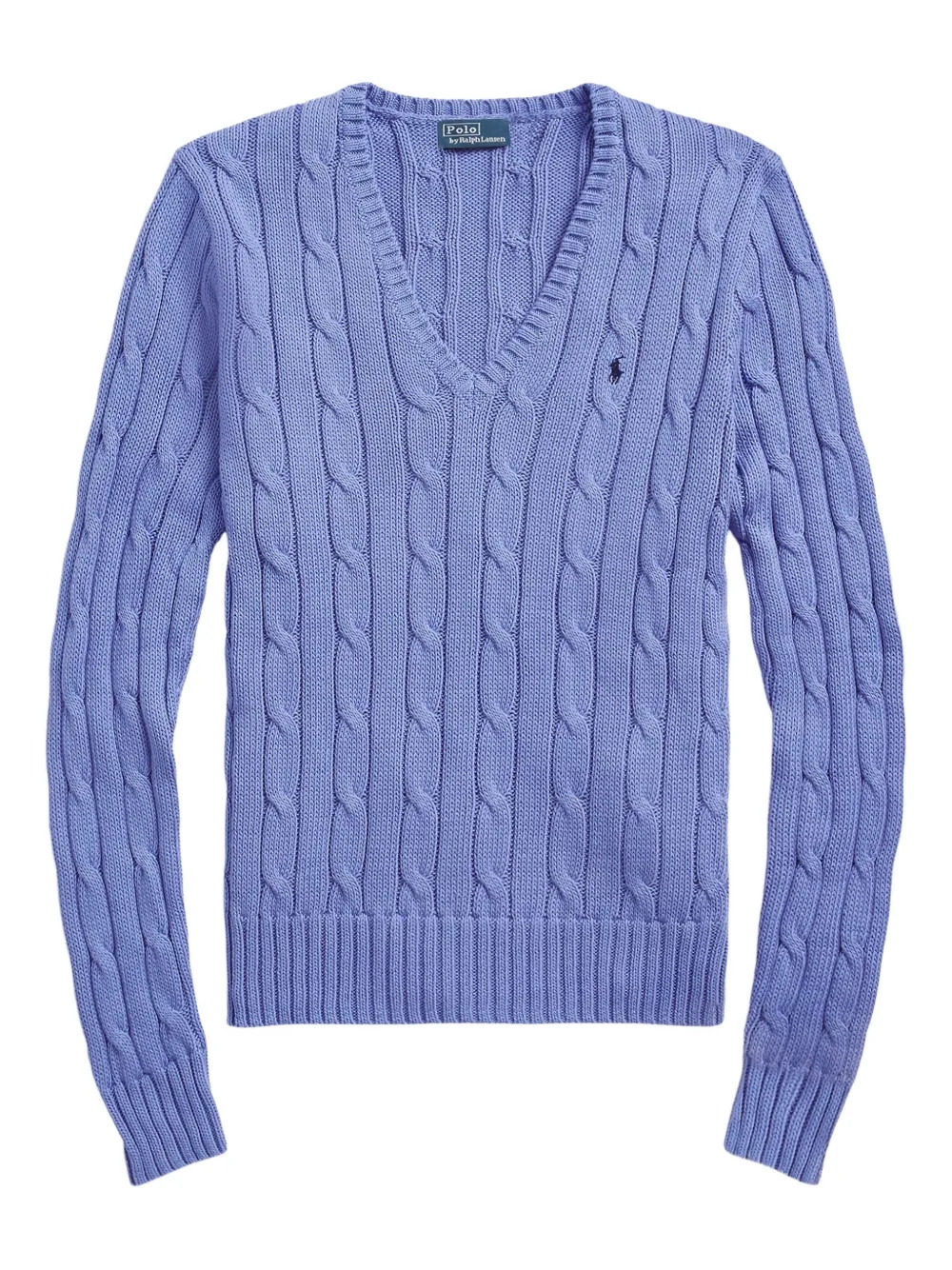 Polo Ralph Lauren V-neck cable-knit Sweater  | Blue | FARFETCH | Farfetch Global