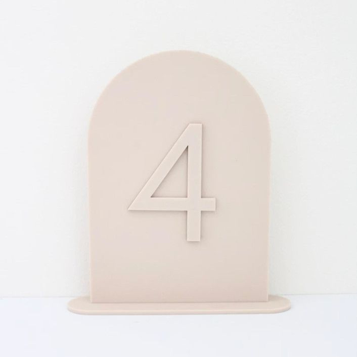 Sand Arch Table Numbers | Minted