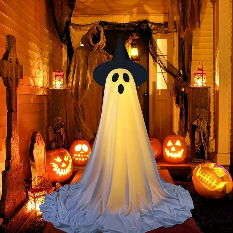 Halloween Decor Clearance - Halloween Ghost Decoration with Remote Control Timer Lamp Ghost Lamp ... | Walmart (US)