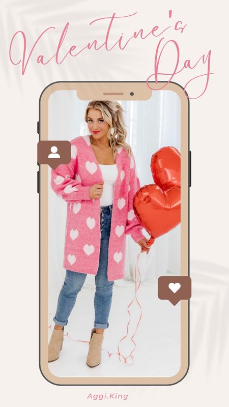 Valentine’s Day look from Pink Lily 

#valentinesday #competition #vday #pinksweater #heart #heartsweater #sweater #booties #jeans #pinklily #ootd #datenight

#LTKFind #LTKstyletip #LTKGiftGuide