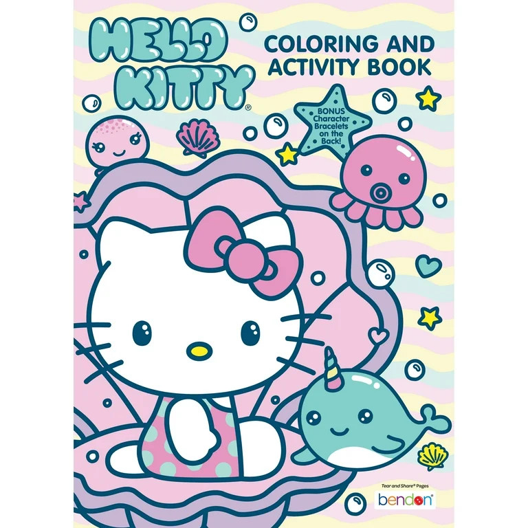 Sanrio Hello Kitty 64-Page Coloring & Activity Book, by Bendon, Paperback | Walmart (US)