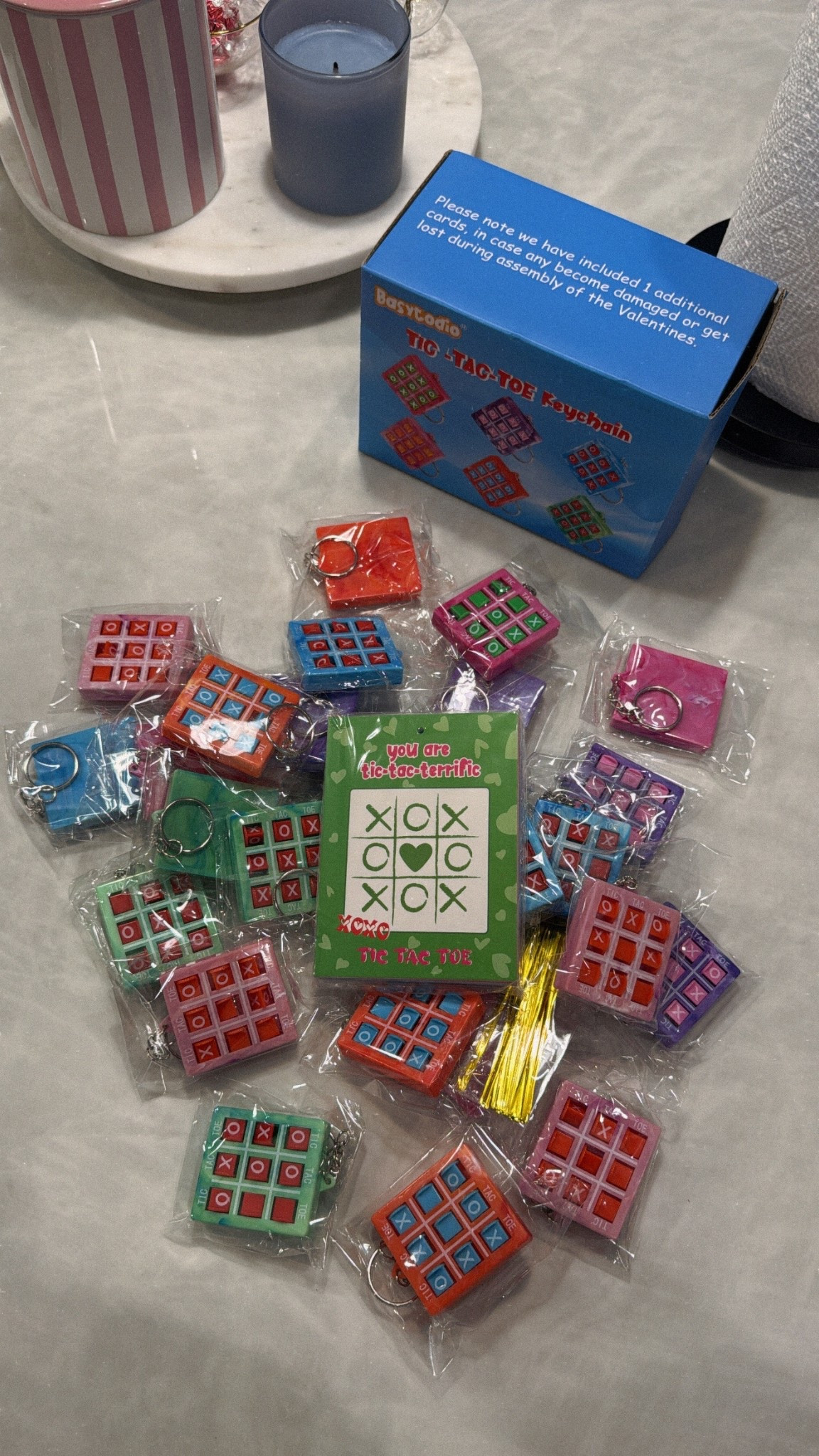 Classroom Valentine WIN 🏆
These tic-tac-toe keychains are fun, mess-free, and actually get used (hello backpack charm!). Perfect non-candy Valentine that teachers & kids love. Grab them before they sell out 💌💝

#LTKdayinmylife #LTKValentine #LTKKids