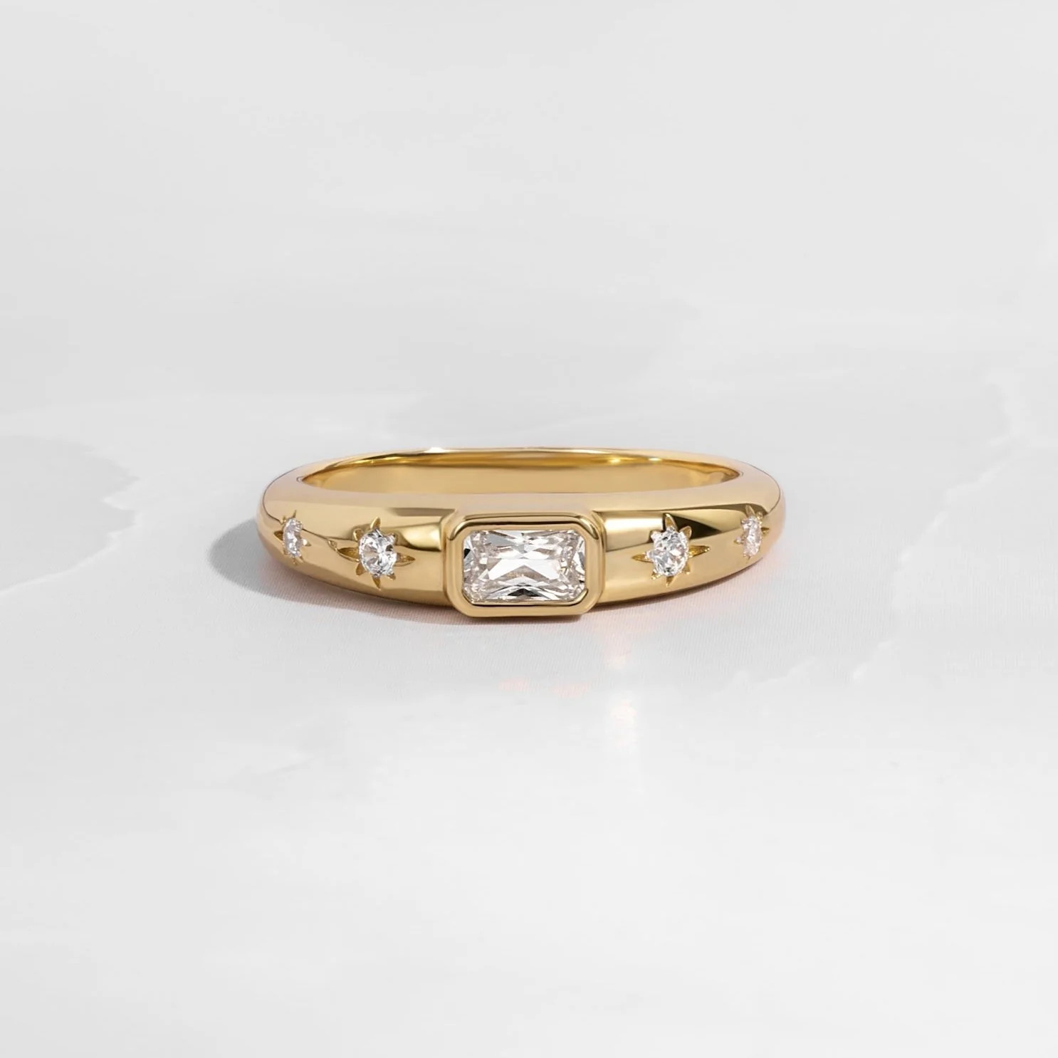 Baguette Starburst Ring | Sami Jewels | Sami Jewels