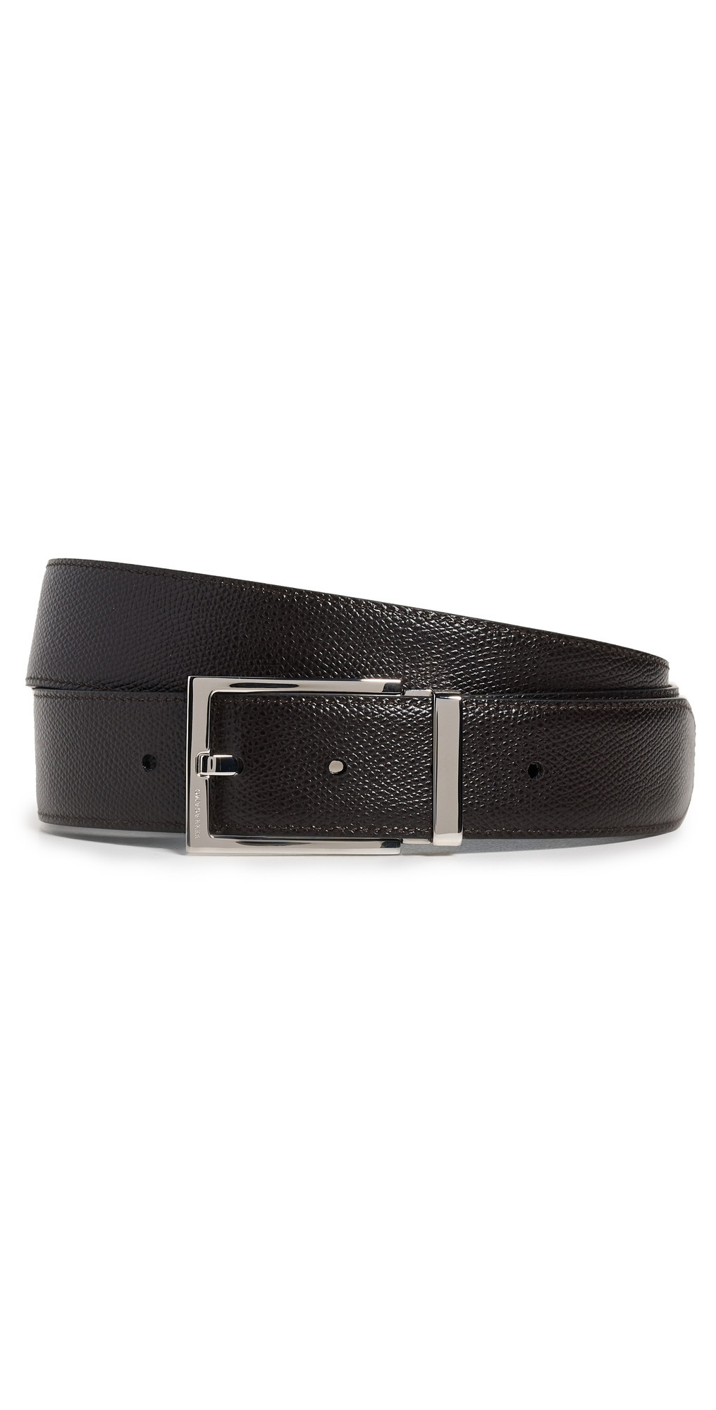 FERRAGAMO Saddle Stamp Reversible Belt Nero/Hickory 105 | Shopbop
