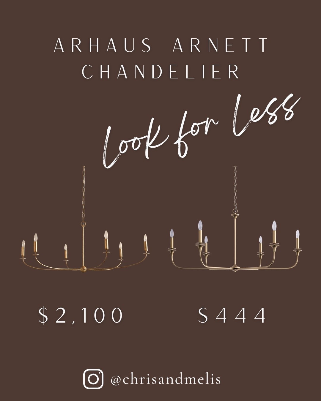 This gives you the Arhaus Arnett chandelier look for hundreds less!!  It’s a gorgeous light fixture for your dining room or living room! ￼

#LTKHome #LTKSaleAlert