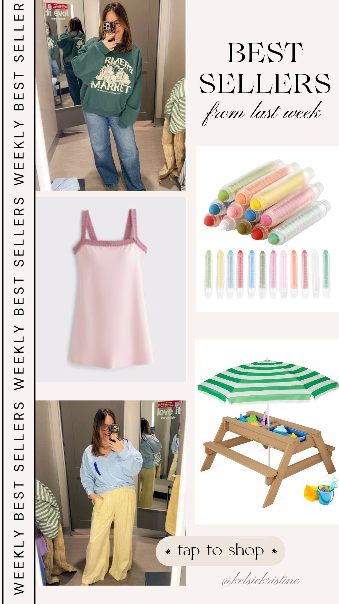 Best sellers from last week // mess free chalk / kids activity picnic table / wide leg pants / crewneck / athletic dress / spring fashion 

#LTKKids #LTKSeasonal #LTKMidsize