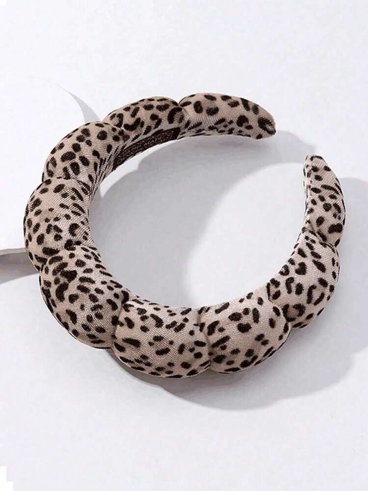 Leopard Print Hair Band, Makeup Headband, Hair Clip For Women Facial Care, Spa Gift, Party, Casua... | SHEIN