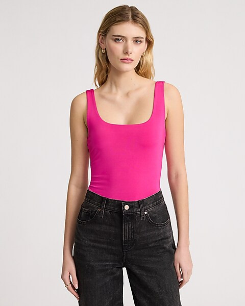 Body Contour Compression Scoop Neck Tank | Express