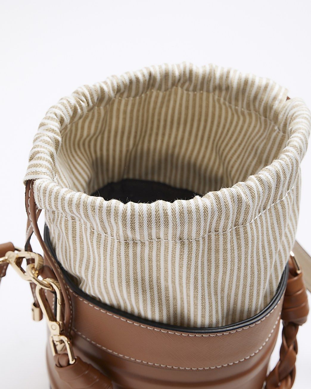 Brown bucket cross body bag | River Island (US)