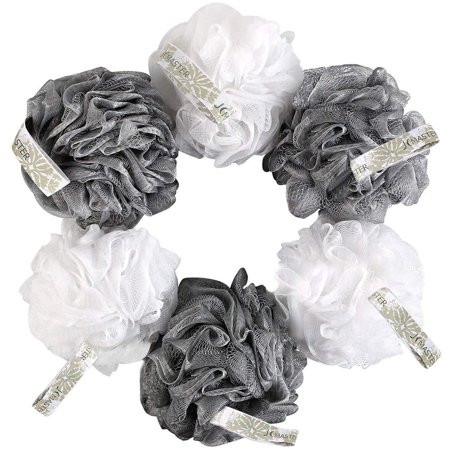 JCMASTER Loofah Shower Scrunchie for Men Women, [ Non-Vacuum Pack ] Mesh Pouf Poofs Puff Bath Lufa L | Walmart (US)