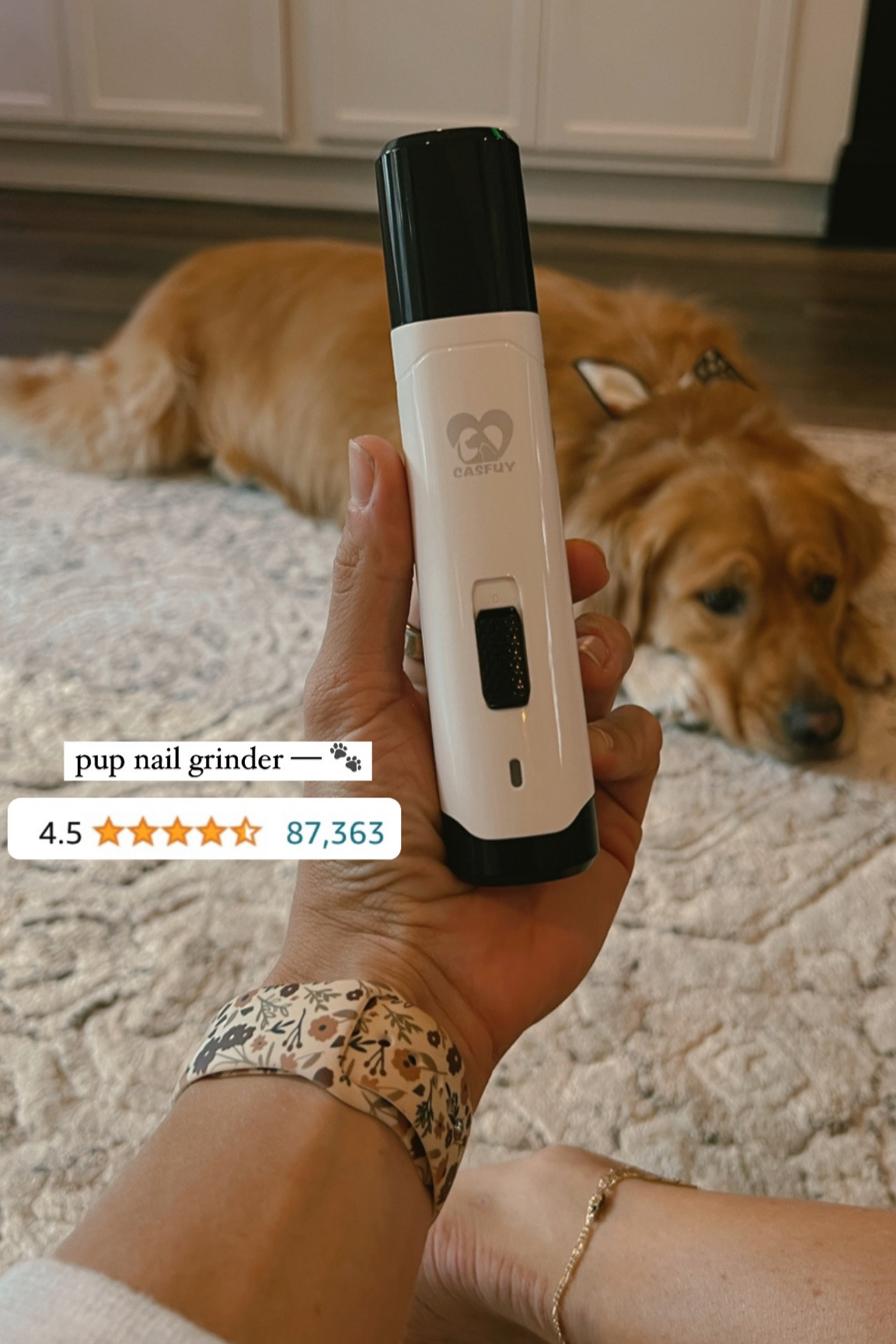 How I trim the goldens nails — this Amazon grinder! 🐾👏🏼 it’s amazing & so easy to use! 

Pet finds / dog mom / retrievers / tools / nail trimmer / amazon finds 

#LTKfindsunder50 #LTKfamily #LTKsalealert