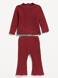 Plush Cozy-Knit Top &amp;  Flare Pants Set for Baby | Old Navy (US)