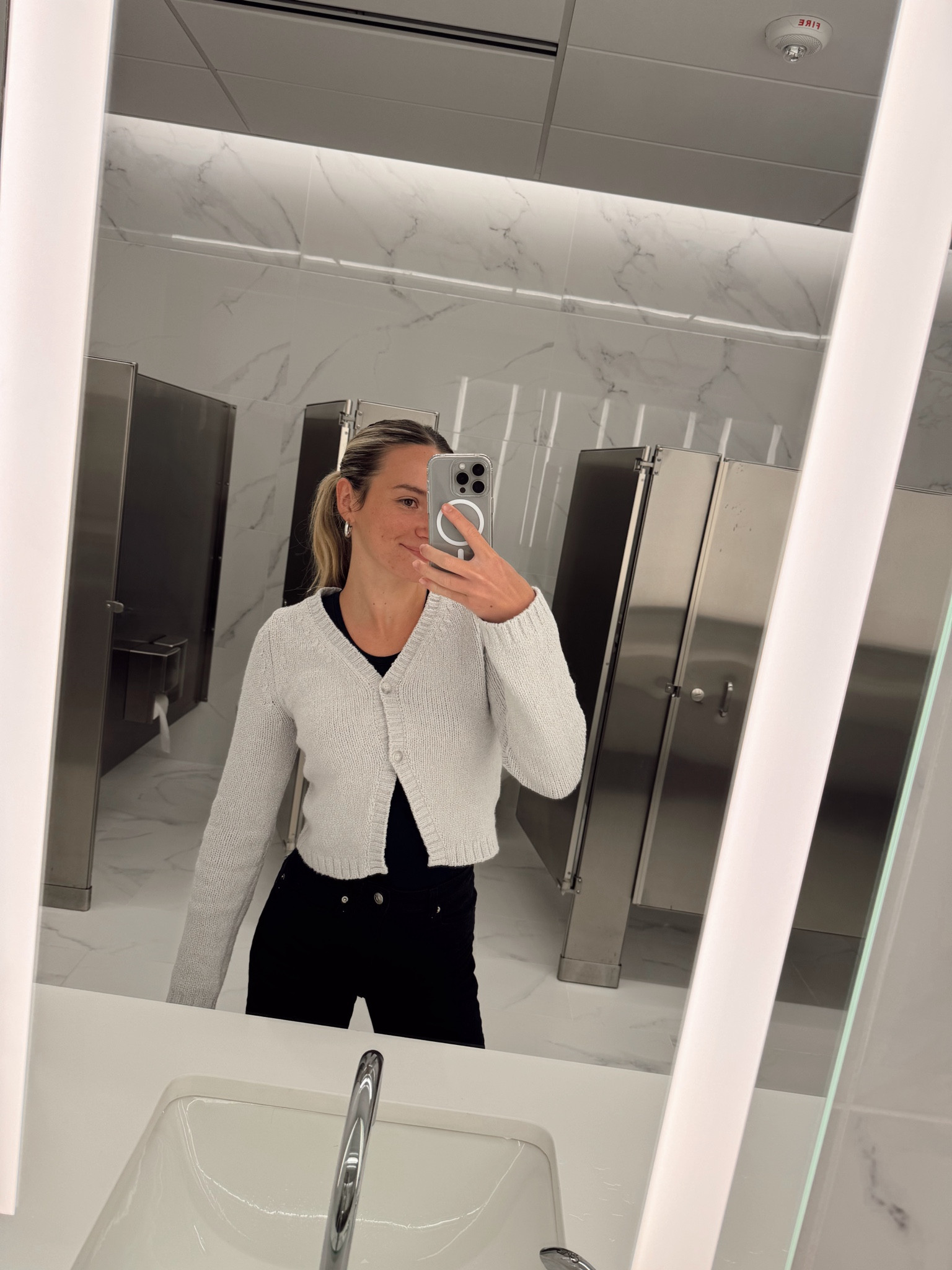 Corporate grey sweater