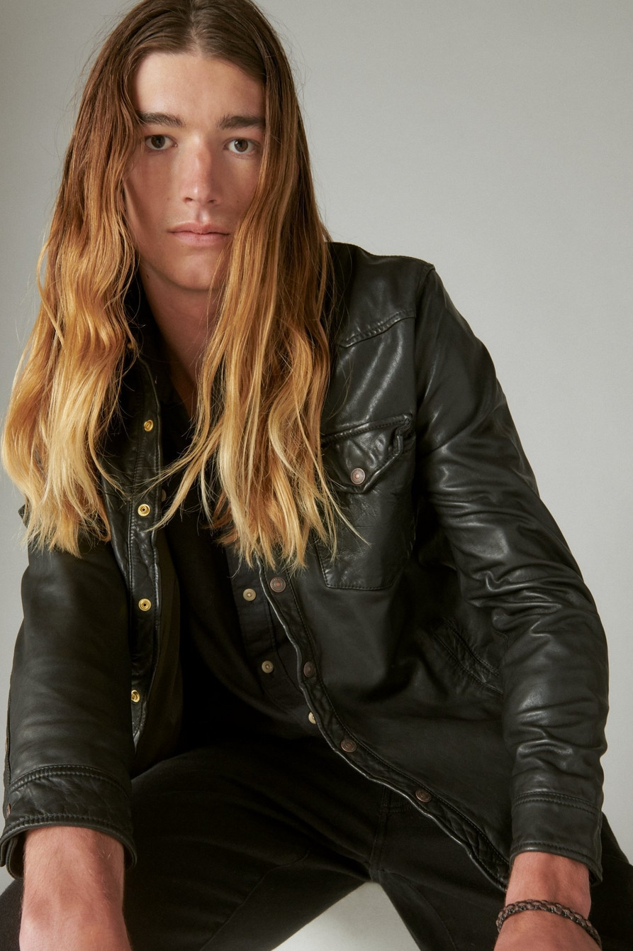 LEATHER WESTERN SHIRT | Lucky Brand